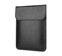 Allinside 11-12 Pollici Custodia per Laptop Compatibile con MacBook Air 11 2010-2015 (A1370 A1465)/MacBook 12 2015-2017 (A1534), Custodia in Pelle PU, Nero