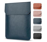 Allinside 11-12 Pollici Custodia per Laptop Compatibile con MacBook Air 11 2010-2015 (A1370 A1465)/MacBook 12 2015-2017 (A1534), Custodia in Pelle PU, Blu