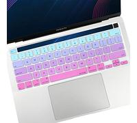 Allinside - Cover per tastiera per MacBook Pro 2020 13" A2251 A2289 e MacBook Pro 16" Touch Bar A2141, colore: Blu ombre rosa