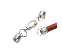 all'Interno 2/2.2/2.5/3/4/5.5 Millimetri Cavo di Cuoio Clip a Molla della Collana Tacche Fine Aragosta Chiusura di Fissaggio Gioielli Fai da Te Che Fanno(Silver_3MM)