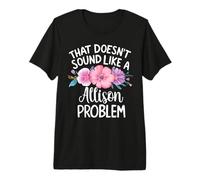 Allison Personalized Cute Flower Girls Allison Name Maglietta Premium