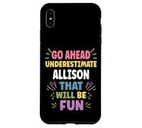 ALLISON Personalized Women's Gift Custom ALLISON Custodia per iPhone XS Max