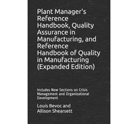 Allison Shearse Plant Manager's Reference Handbook, Quality Assuranc (Tascabile)