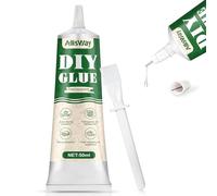 Allisway Colla Modellismo, Colla Per Modellismo, Colla Liquida Trasparente, Trasparente e ad Asciugatura Rapida, Adatto a Tutti I Tipi di Progetti Artigianali, Inclusi Carta, Plastica e Legno, 50 ml