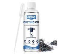 Allisway Olio da Taglio, Lubrificante Polivalente per Utensili da Taglio, Olio da Taglio per Metalli, per Forare, Tornire, Fresare, Tagliare o Punzonare Tutti Tipi di Metallo, Con Contagocce, 120 Ml