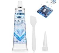 AllisWay Pasta Termica, Pasta Termica CPU, Thermal Paste, Dissipazione del Calore Altamente Efficiente per Computer, Frigoriferi e Altri Componenti Elettronici 100 g, Bianco