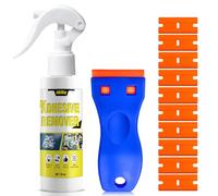Allisway Rimuovi Colla Adesivi, Spray Rimuovi Etichette, Rimuovi Adesivi Scioglie Rapidamente e Rimuove Efficacemente le Macchie Ostinate Come le Etichette, 120 ml + 1 Raschietto e 10 Lame di Plastica