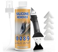 AllisWay Rimuovi Silicone, Sciogli Silicone, Rimuovi Colla, Togli Silicone, Raschietto Silicone, Forte Dissolvente, Adatto per Cucine, Bagni, Servizi Igienici e Docce, 200ml
