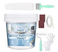 AllisWay Vernice Bianca per Legno, Vernice Legno, Vernice per Legno, 500g | a Base D'acqua e Antigraffio, Ideale per Il Restauro di Mobili in Legno Come Tavoli, Sedie, Porte, Finestre e Armadi