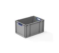 Allit 1.160.208,5 cm 1.605,3 cm Eurobox aperto con manici, grigio/blu, 600 x 400 x 320 mm