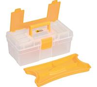 Allit 416400 valigetta "Mcplus Clear 12, 12,7 cm in trasparente/arancione