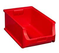 Allit 456217 - Scatola trasparente misura 5, 500 x 310 x 200 mm, colore: Rosso