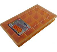 Allit 457220 - Scatola organizer "EuroPlus Basic 29/15" con 15 scomparti, colore: Giallo