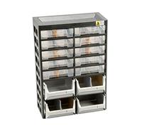 Allit Armadietto porta minuteria VarioPlus Basic D 21 458140 - 1 pezzo nero/giallo