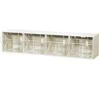 Allit 464421 VarioPlus ProFlip - Portariviste per cassetta pieghevole, 600 x 240 x 200 mm, bianco, trasparente