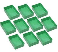 Allit EuroPlus, Insert, 10 scomparti portaoggetti per minuteria, 45/1 45/2 45/3 45/4 45/5, rispetta gli standard di settore, Gr. 4 Grün