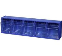 Allit Folding Box Magazine (W X H X D) 600 x 165 x 135 mm blu, Varioplus trasparente Proflip 5 464430 1 St. (464430) NEW