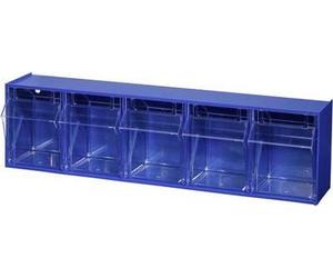 Allit Folding Box Magazine (W X H X D) 600 x 165 x 135 mm blu, Varioplus trasparente Proflip 5 464430 1 St. (464430) NEW