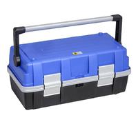 Allit 457031 McPlus 457031-Cassetta degli Attrezzi Universale ProAlu C18, Nero, Blu, 47,5x25,5x21,5cm