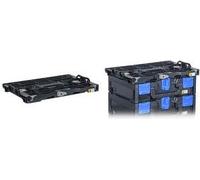 allit Piastra multiadattatore EuroPlus HybridPlate nera in plastica ABS per il collegamento degli EuroPlus Metabox - 1 pezzo (4