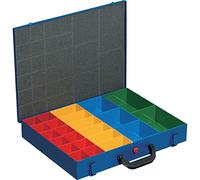 Allit - Valigetta per attrezzi, in metallo stagno, per pezzi piccoli, EuroPlus 23, con scomparti, dimensioni 44/23 x 63 cm, colore: Blu
