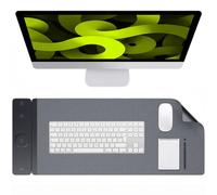 Allity Tappetino per computer portatile con ricarica wireless 4 in 1, 15 W, nero