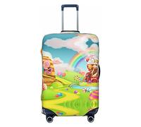 Alliya Candy Land - Copertura elastica per bagagli da viaggio, adatta per bagagli da 45,7 a 81,7 cm, Nero , L