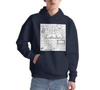 Alliya Matematica Geometria Geek Calculus Uomini Pullover Felpa Con Cappuccio Adulto Confortevole Manica Lunga Casual Con Tasca Per L'usura Quotidiana, blu navy, S
