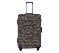 Alliya Programmatore Codice Programmazione Elastico Viaggio Bagagli Copertura Valigie Protector Adatto 18-32 Pollici Bagagli, Nero , XL