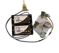 alljita 1 Set Alnico 5 Humbucker ProBucker Pickup con interruttore a pressione Pot con circuito Boad Doppia Bobina Pickup per Epiphone LP Chitarre (Golden Bk Frame)