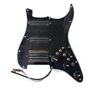 alljita Aggiornamento Precablato SSH Pickguard Pickups Multifunzione Interruttore Set Dual Hot Rail Ad Alta Uscita Nero Pickups 4 Interruttore Per Fender Chitarra