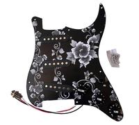 alljita Nuovo set battipenna precablato SSS caricato a 5 vie multi-interruttore SSL1 Pickups piastra antigraffio per chitarra elettrica Fender ST