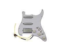 alljita Precablato caricato Strat Pickguard Multifunzione Interruttore MINI Humbucker Pickups Cablaggio Push Pull Singolo Taglio