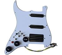 alljita Sinistra SSH Precablato Caricato Battipenna con pickup ad alta uscita Dual Hot Rail Set Multi 4 Single Cut Switch 20 toni per chitarra elettrica Squier Strat