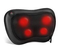 ALLJOY Cuscino Massaggiante Shiatsu, Massaggiatore Schiena Cervicale e Collo Riscaldante, 4 Massaggio Nodi e 3 Modalità, Regalo per Donne/Uomini, Portatile Massaggiatore per Auto da Ufficio a Casa