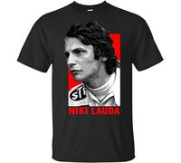 ALLKODO Niki Lauda T Shirt Unisex 100% Cotton Short-Sleeve T-Shirts Black L