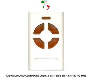 ALLMATIC RADIOCOMANDO CLONA TELECOMANDO ADYX FR 433,92 MHz 4 CANALI ROLLING CODE