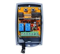 Allmatic ricevitore radio compatibile a 2 canali per telecomando B.RO WN/B.RO Over/B.RO Star/Wall / TECH3 / FOR4 12-24 VAC/DC, NO/NC 433.92MHz Rolling/Fixed Code