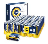 Allmax C Maximum Power Alkaline Batteries (48 Count) - Ultra Long-Lasting, Leakproof Design, 7-Year Shelf Life, Maximum Performance (1.5V)