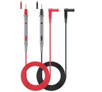 ALLmeter 1000V 20A 1M 2Puntali Tester per Multimetro Elettronico Universali, Tester Sonde per Cavo Per Penna Clip, in PVC Flessibile l'impugnatura Antiscivolo, con Fascette per Cavi