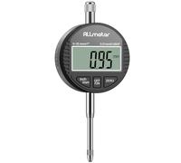 ALLmeter DTI Comparatore Centesimale Digitale con Sonda 0-25.4mm/1'', Risoluzione 0.01mm/0.0005'', Display LCD Retroilluminato, Unità Millimetri e Pollici, Indicatore Elettronico di Precisione - Nero