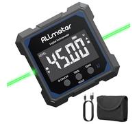 ALLmeter Inclinometro Digitale Ricaricabile con Laser e Magneti su 4 Lati