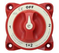 ALLmeter Interruttore Stacca Batteria 12V 24V 32V 350A per Auto, Camper, Barca, Selettore Staccabatteria On/Off 4 Posizioni, Nucleo in Rame Argentato, Impermeabile IP65, Adatto al Bullone M10