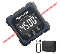 ALLmeter Mini Livella Elettronica con Laser Rosso e Magneti su 4 Lati
