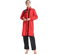 AllMonyba Costume da Bagno Musulmano da Donna 3 Pezzi Costume da Bagno Sportivo Islamico Costume da Bagno Completo Burkini con Cuffia da Nuoto