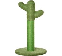 AllMyPets Albero Tiragraffi per Gatti a Forma di Cactus 40x40x65cm Verde