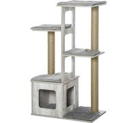 AllMyPets Albero Tiragraffi per Gatti Multilivello Cuccia e Corde D30318