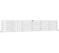 AllMyPets Cancelletto Cani Piccola/Media Taglia Legno e Acciaio Bianco D06118WT