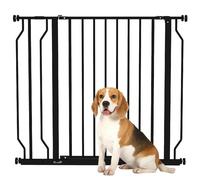 AllMyPets Cancelletto per Cani Estensibile in Acciaio e ABS 75-95x76 cm Nero