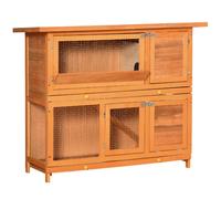 AllMyPets Conigliera da Esterno con Casetta e Recinto 122x48x100 cm U471009